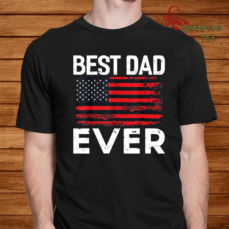 dad american flag shirt