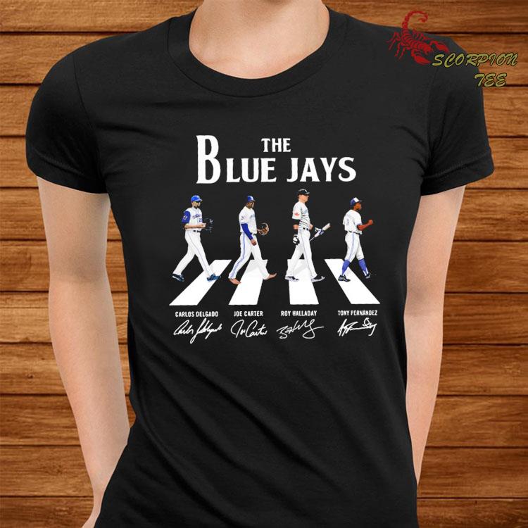 The blue jays abbey road shirt, hoodie, sweater, long sleeve and