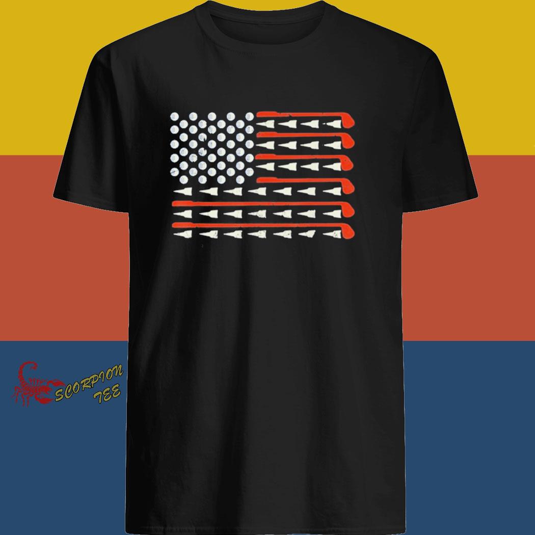 golf american flag shirt