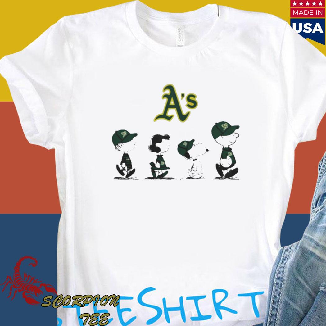 Peanuts Characters Oakland Athletics Baseball Shirt, Tshirt