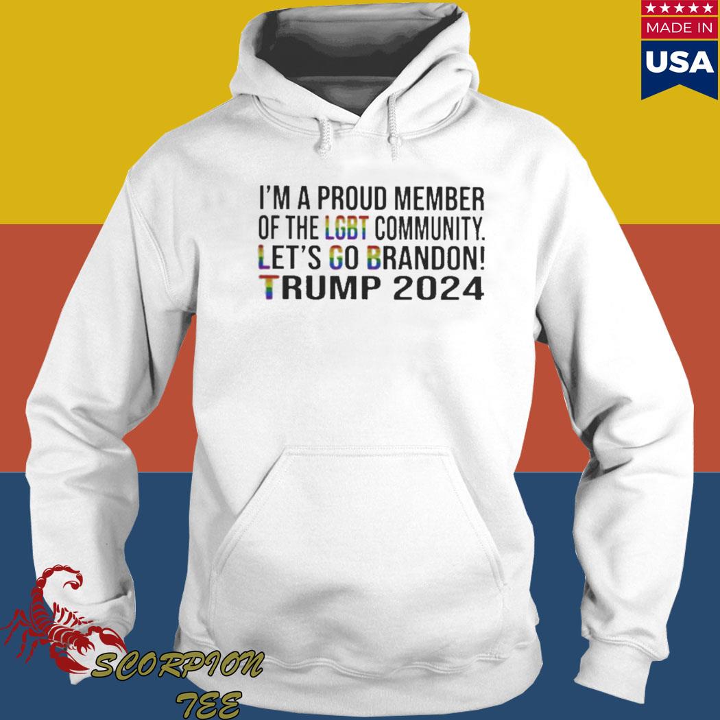 I support LGBT let's go brandon Trump 2024 shirt, hoodie, sweater, long  sleeve and tank top