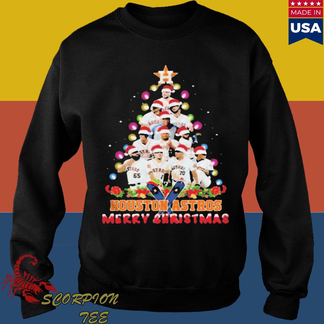 Houston Astros Team Christmas tree Merry Christmas t-shirt, hoodie