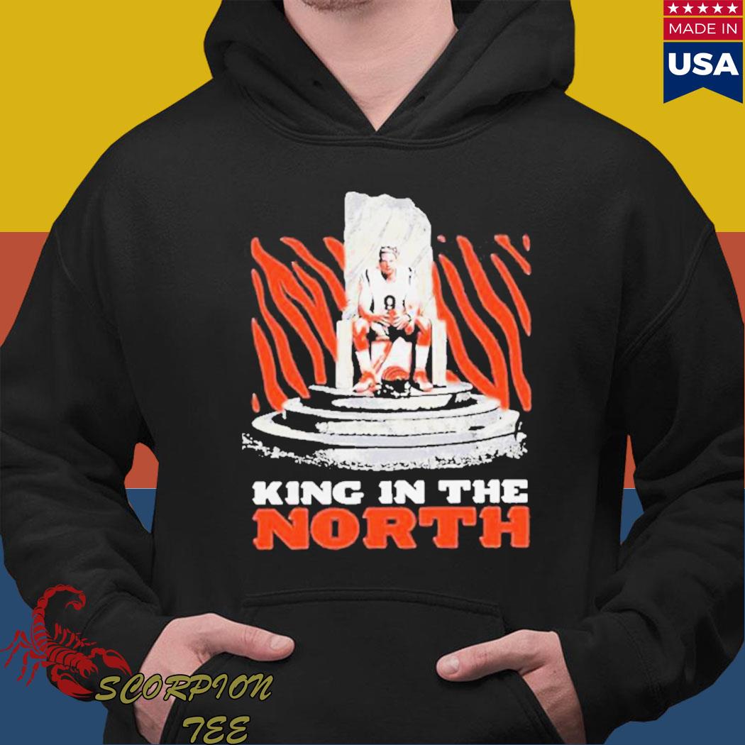 Official Joe Burrow King In The North Cincinnati Bengals 2022 Champs Afc  North Division T-Shirt, hoodie, sweater, long sleeve and tank top