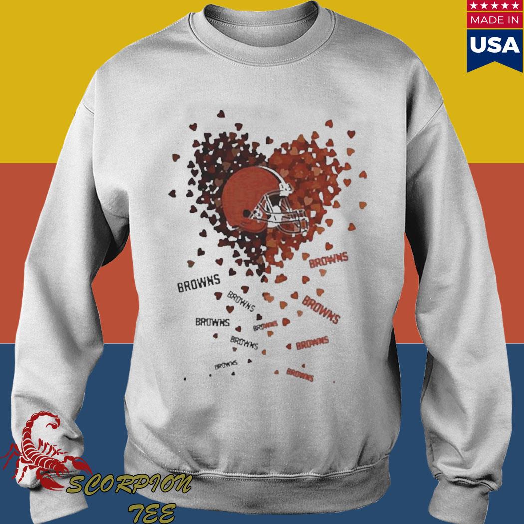 Cleveland browns football in my heart shirt, hoodie, sweater, long sleeve  and tank top