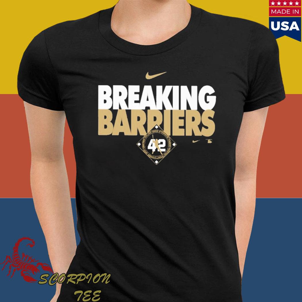 Breaking barriers 42 shirt, hoodie, sweater, long sleeve and tank top