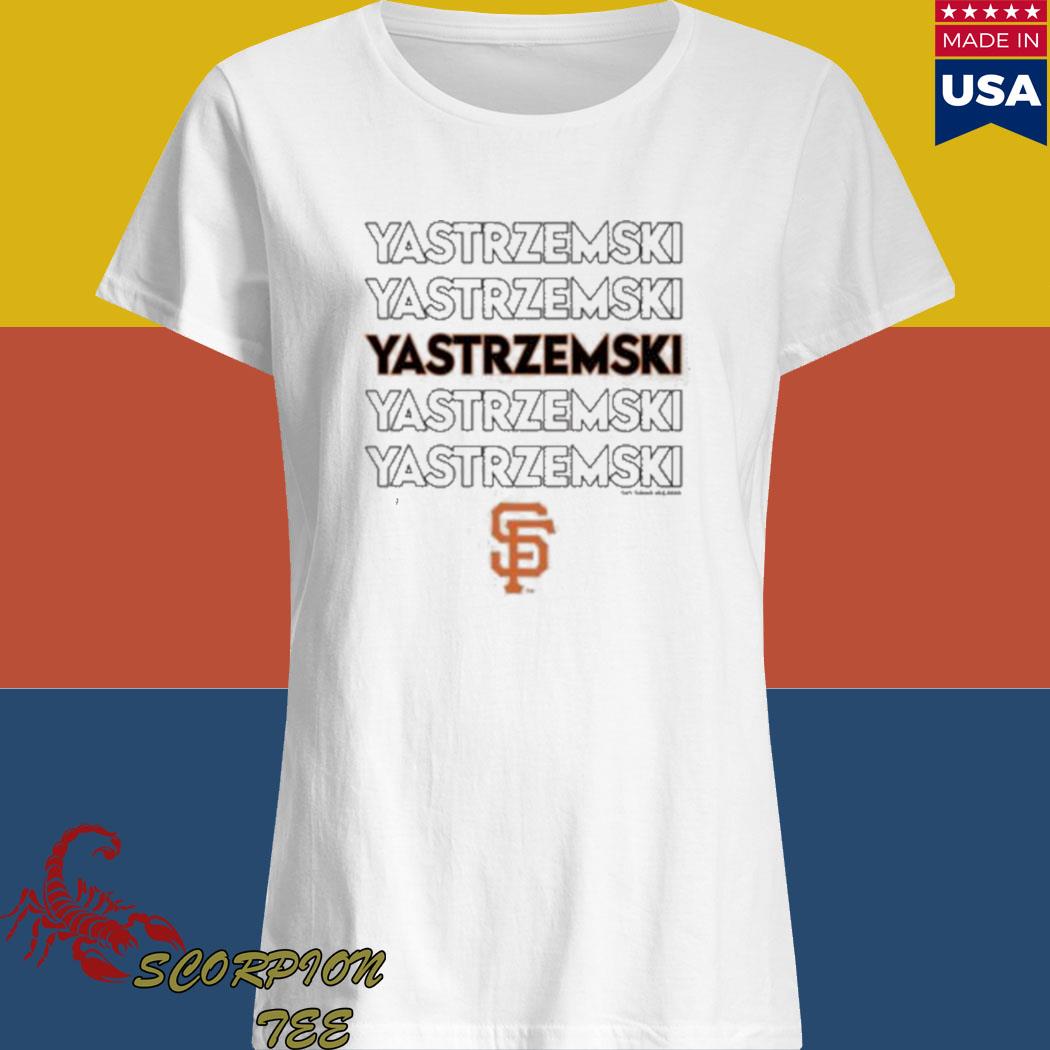 Men's Nike Mike Yastrzemski Black San Francisco Giants Name & Number T-Shirt