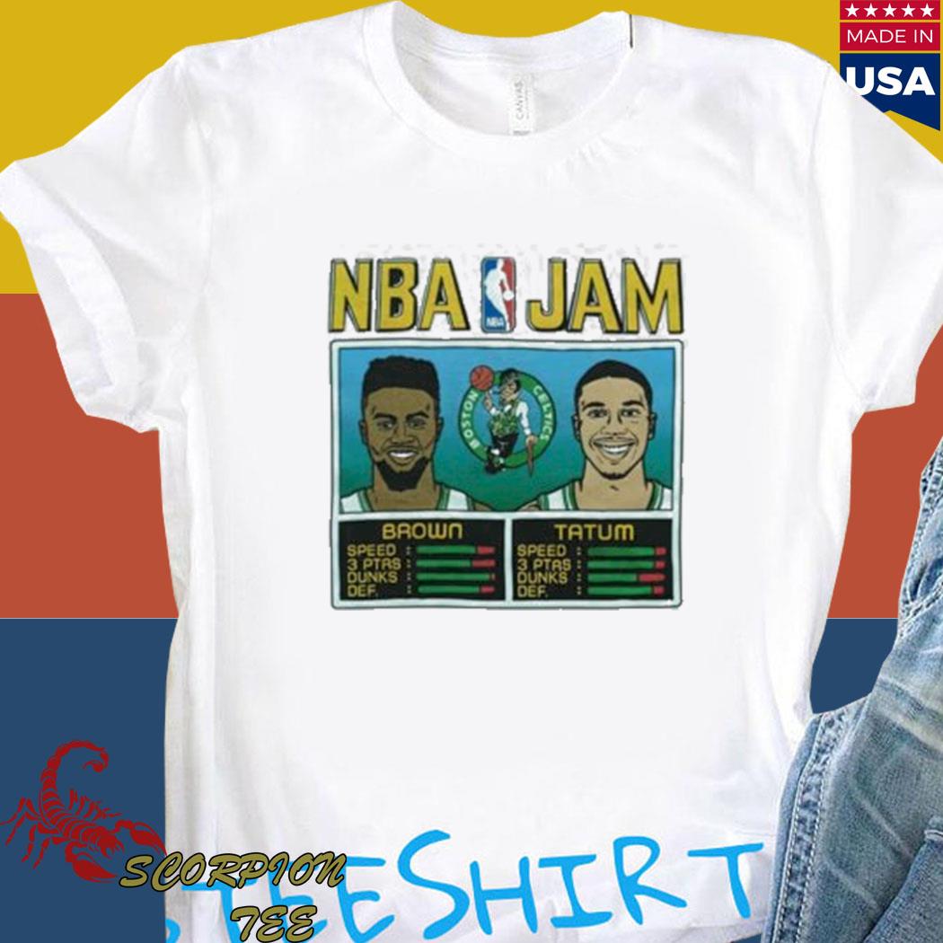 Taylor Snow NBA Jam Celtics Brown And Tatum Shirt, hoodie, sweater