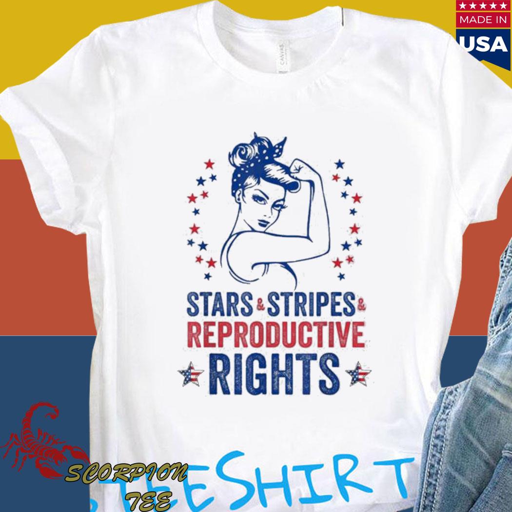 Official Patriotic 4th of july stars stripes reproductive right T-shirt