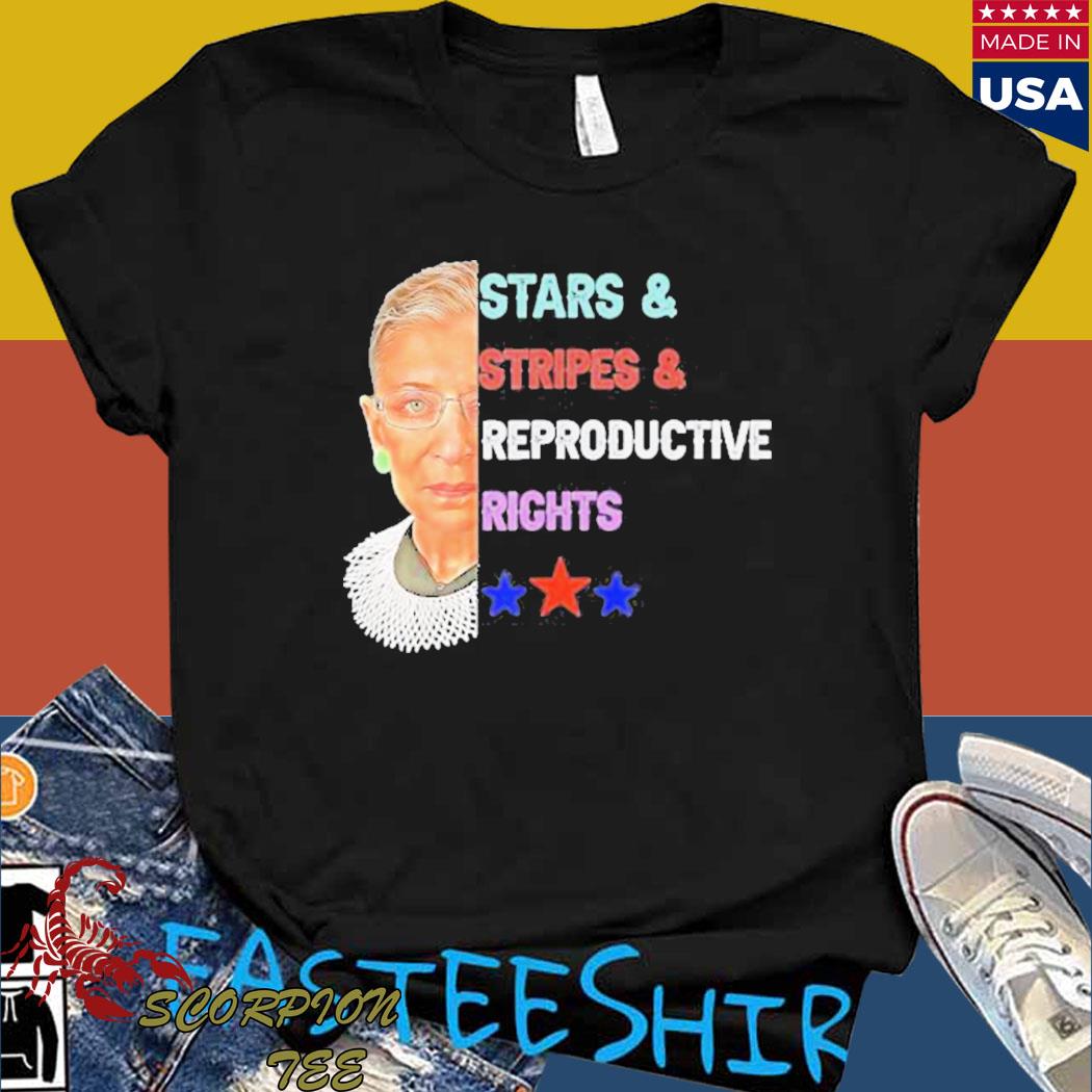 Official Rbg ruth stars stripes reproductive rights 4th of july T-shirt