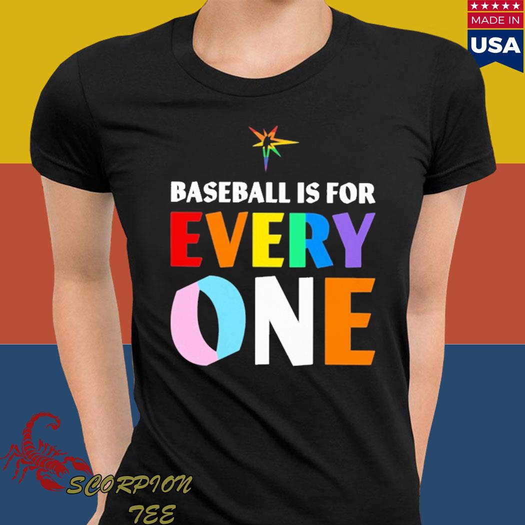 Official Tampa bay rays pride baseball is for everyone 2022 T-shirt,  hoodie, tank top, sweater and long sleeve t-shirt