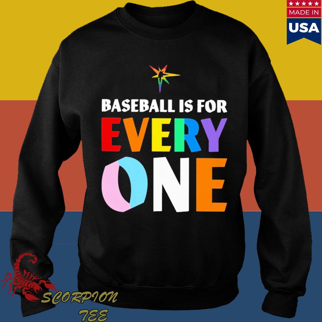 Official Tampa bay rays pride baseball is for everyone 2022 T-shirt,  hoodie, tank top, sweater and long sleeve t-shirt