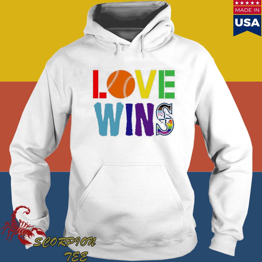 Love Wins Seattle Mariners T-shirt