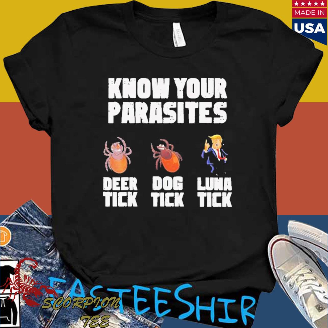 know your parasites luna tick shirt