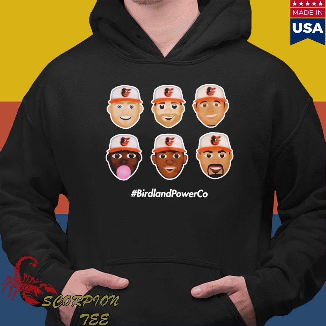 Official Birdland power co homerun emojI T-shirt, hoodie, sweater