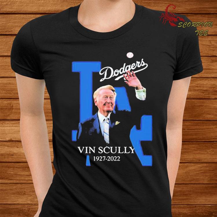 Vin Scully Shirt, Vin Scully Dodgers logo memories Shirt, hoodie, sweater,  long sleeve and tank top