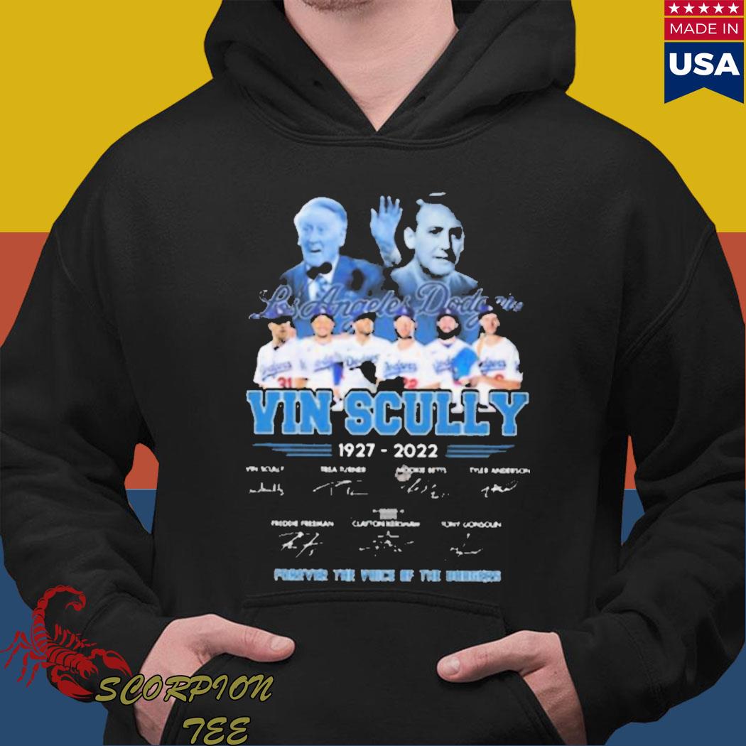 Los Angeles Dodgers Vin Scully 1927-2022 Forever The Voice Of The Los  Angeles Dodgers Signatures shirt, hoodie, sweater, long sleeve and tank top