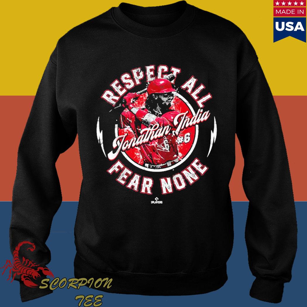 Respect All Fear None Jonathan India Cincinnati MLBPA T-Shirt