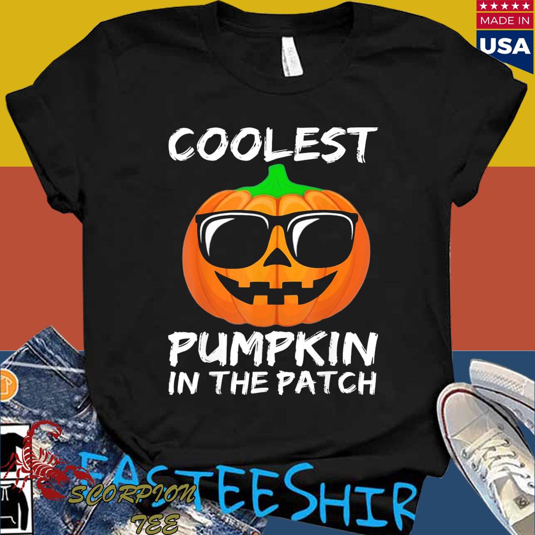 Official Coolest pumpkin in the patch Halloween T-shirt