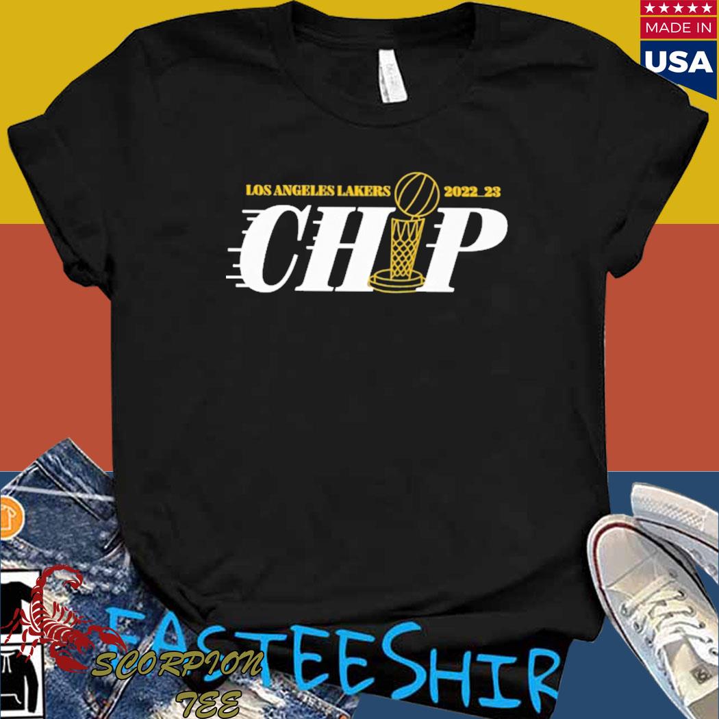 Official Russ los angeles Lakers 2022 23 chip T-shirt