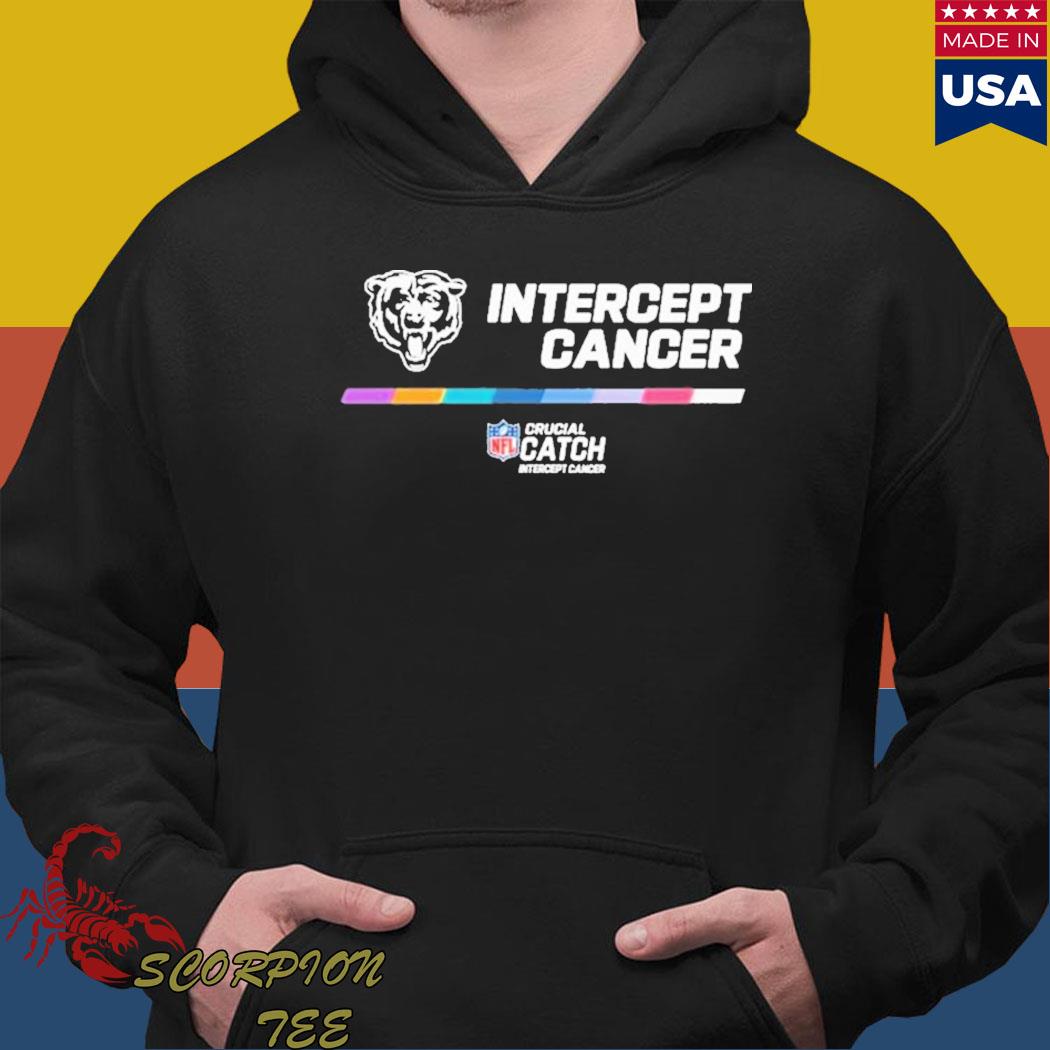 Official 2022 NFL crucial catch intercept cancer chicago bears T-shirt,  hoodie, sweater, long sleeve and tank top