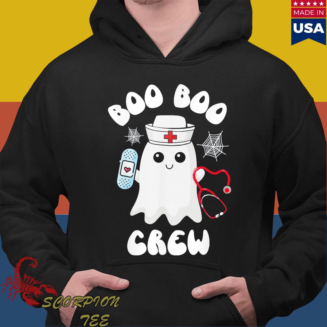 Official Boo boo crew nurse halloween cute ghost costume matching Shirt Hoodie