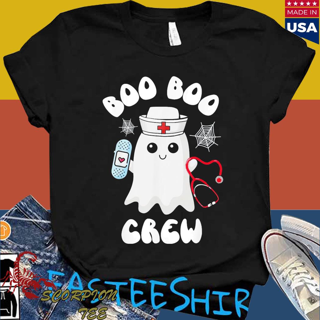 Official Boo boo crew nurse halloween cute ghost costume matching Shirt