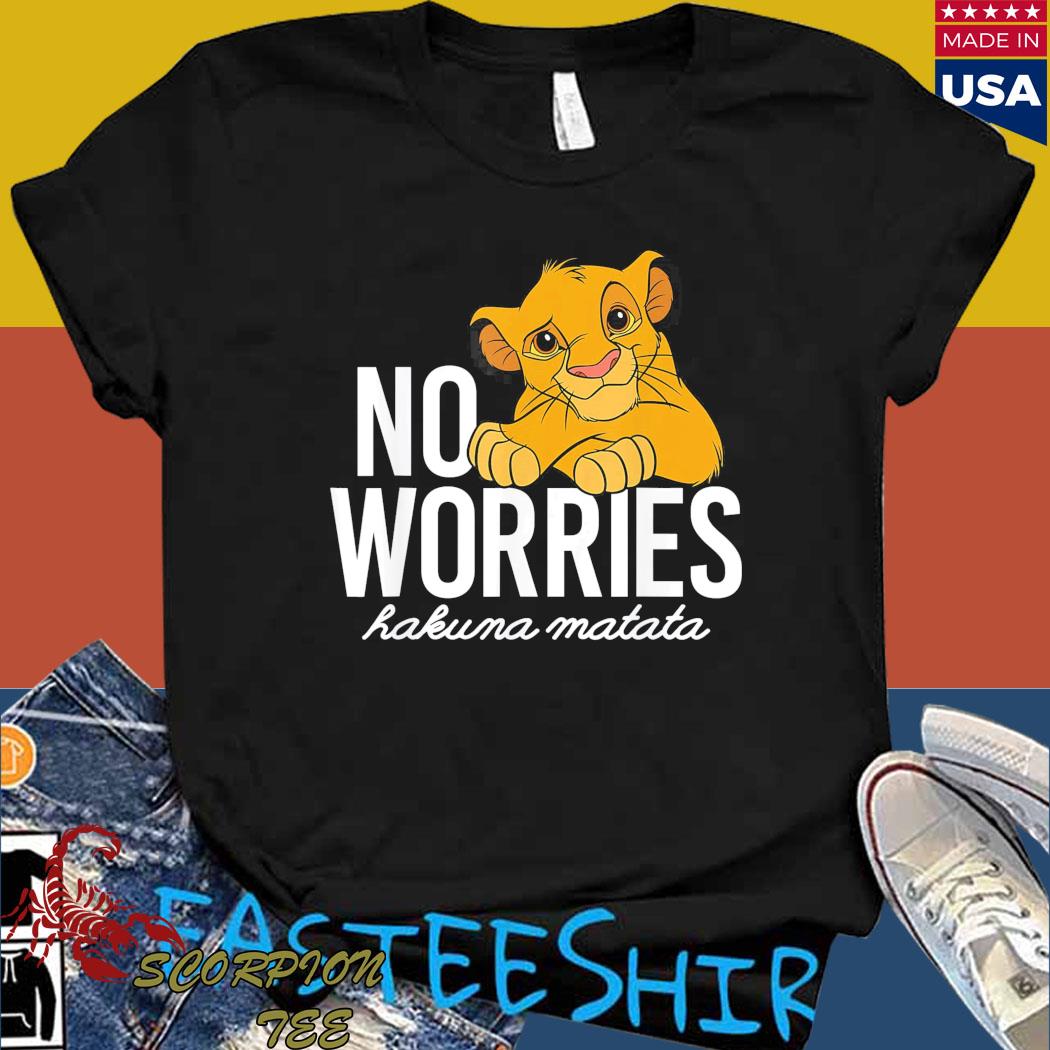 Official Disney lion king no worries simba Shirt