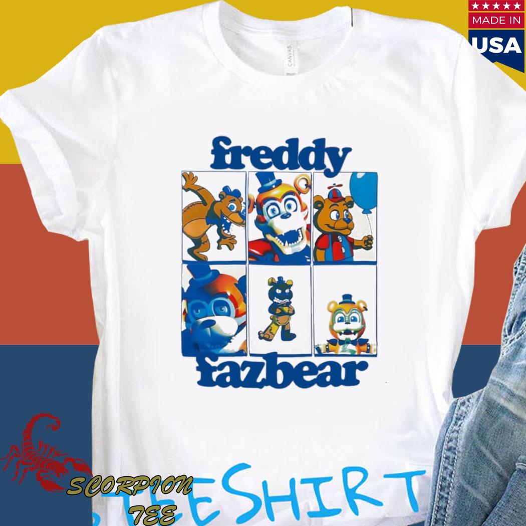 Official Jonny blox freddy fazbear grid boyfriend fit girls T-shirt