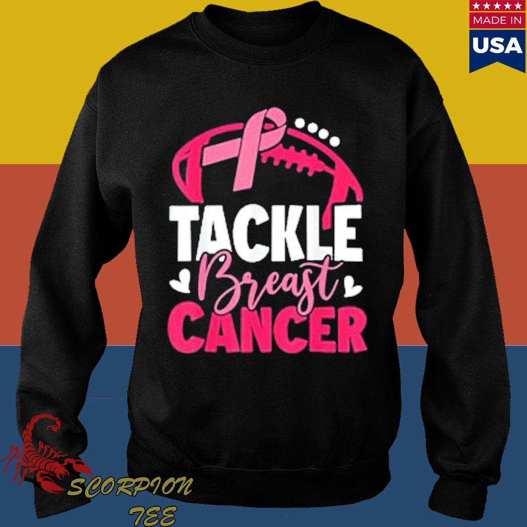 Tackle Breast Cancer Awareness Hoodie Sweatshirts 