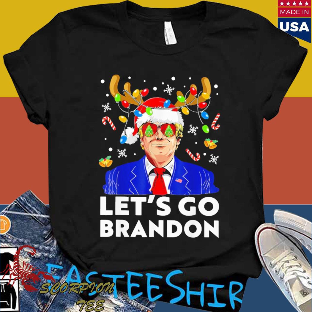 Official Let's go brandon Trump Christmas 2022 T-shirt