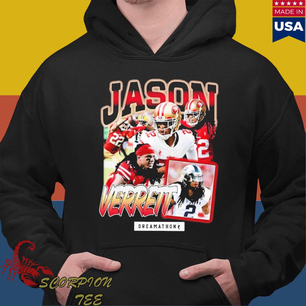 Trent Williams Wearing Jason Verrett Hoodie - TeeHex