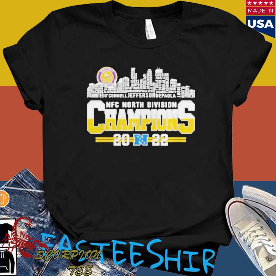 2022 NFC North division champions Minnesota Vikings skyline T