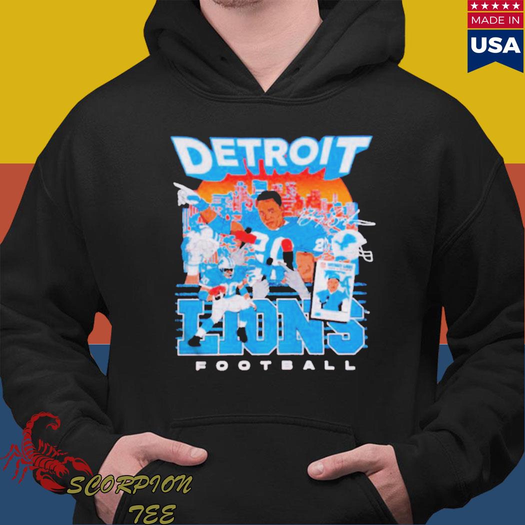 Official Barry sanders detroit lions Football signature T-shirt, hoodie,  tank top, sweater and long sleeve t-shirt