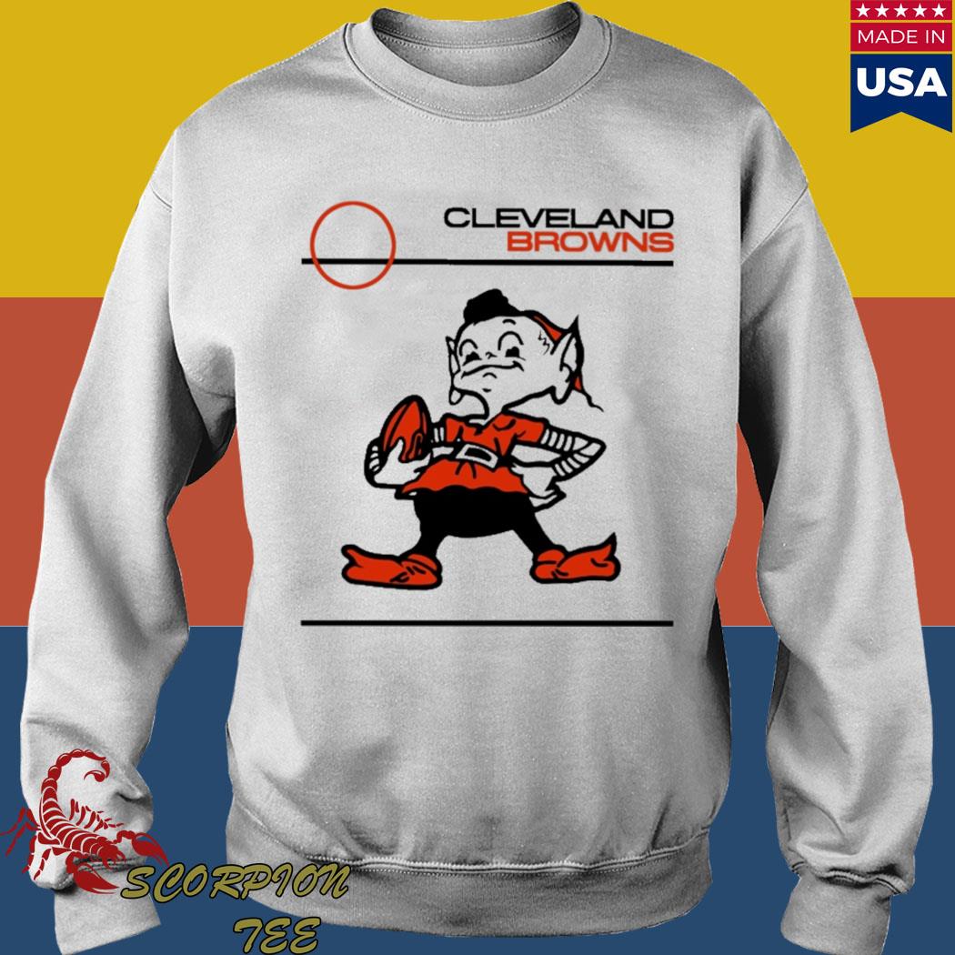 Official Cleveland browns brownie elf with Football T-shirt, hoodie, tank  top, sweater and long sleeve t-shirt