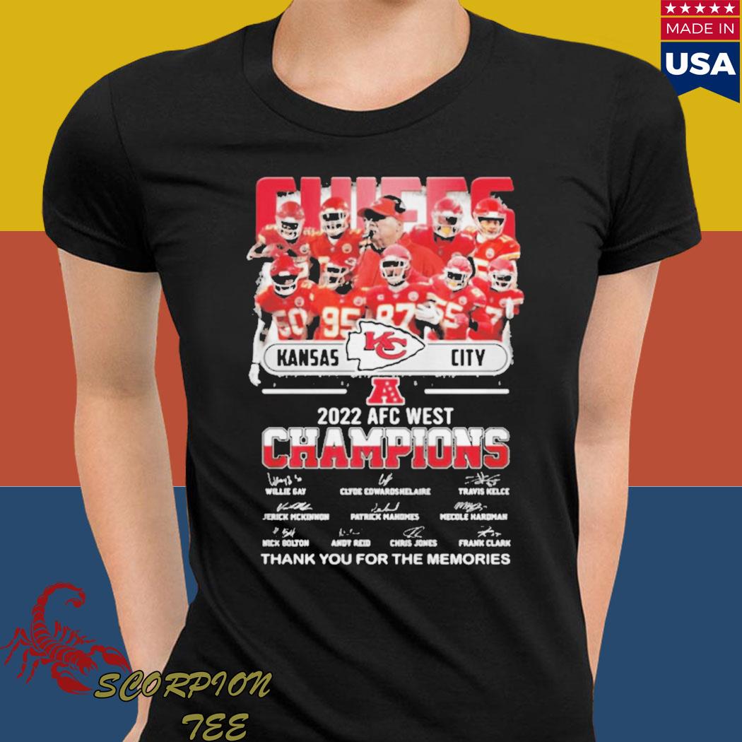 Kansas City Chiefs 2022 AFC Champions thank you for the memories signatures  Shirt, hoodie, sweater, long sleeve and tank top