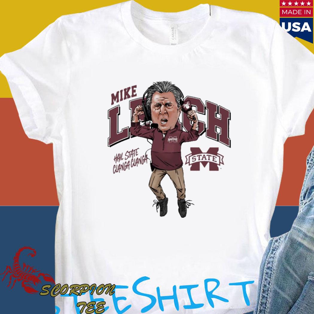 Official Mike leach hail state clanga clanga T-shirt