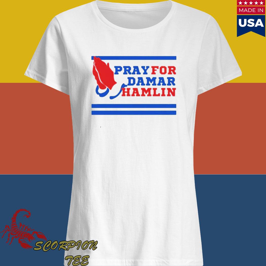 SALE!!! Pray For Damar Hamlin Buffalo Name & Number T-Shirt Gift Fan S_5XL