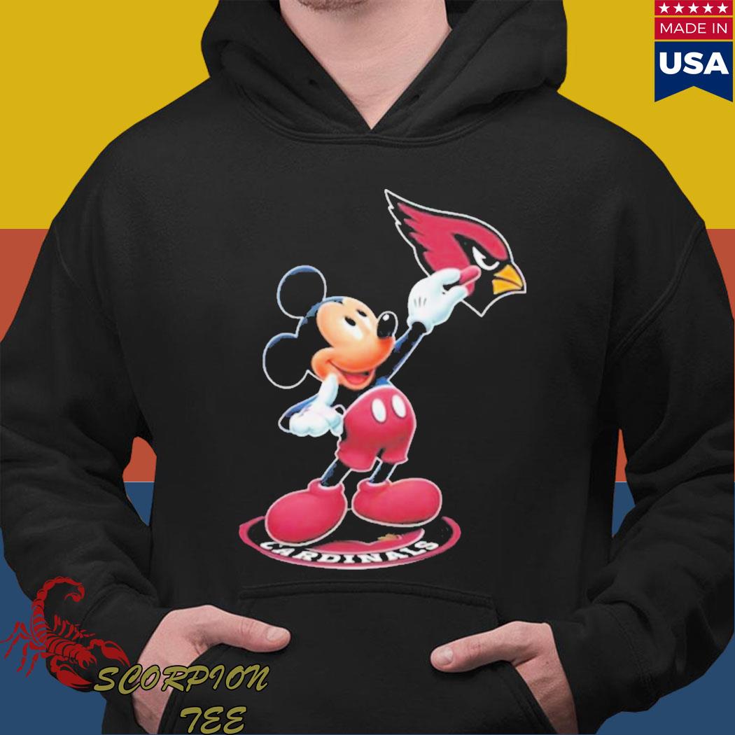 Mickey mouse NFL Arizona cardinals logo 2023 T-shirt, hoodie, tank