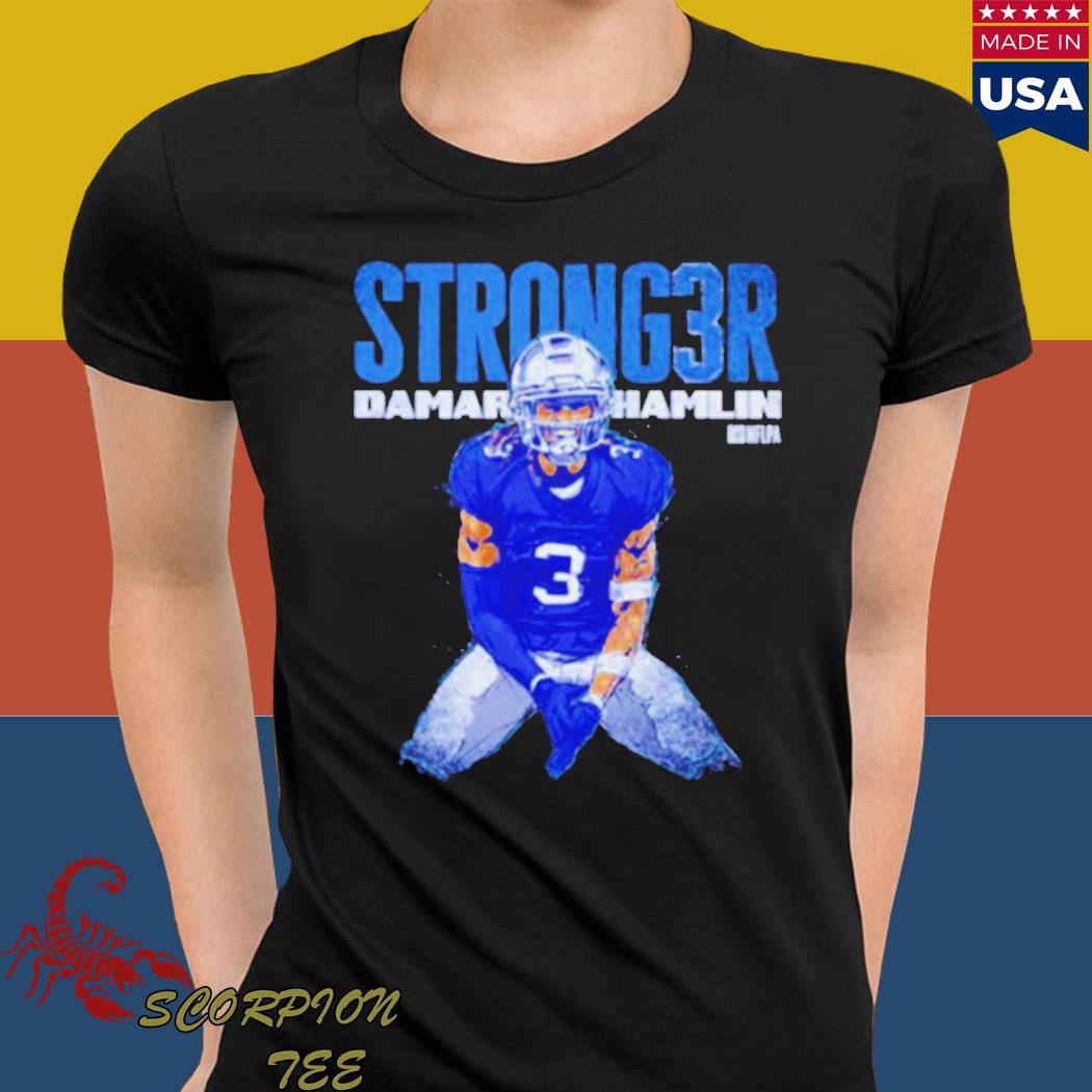 Damar Hamlin Buffalo Stronger Football Shirt t-shirt by To-Tee