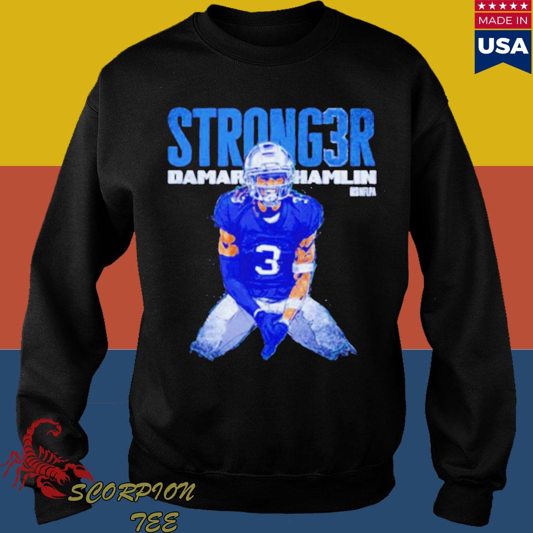 Damar Hamlin Buffalo Stronger Football Shirt t-shirt by To-Tee