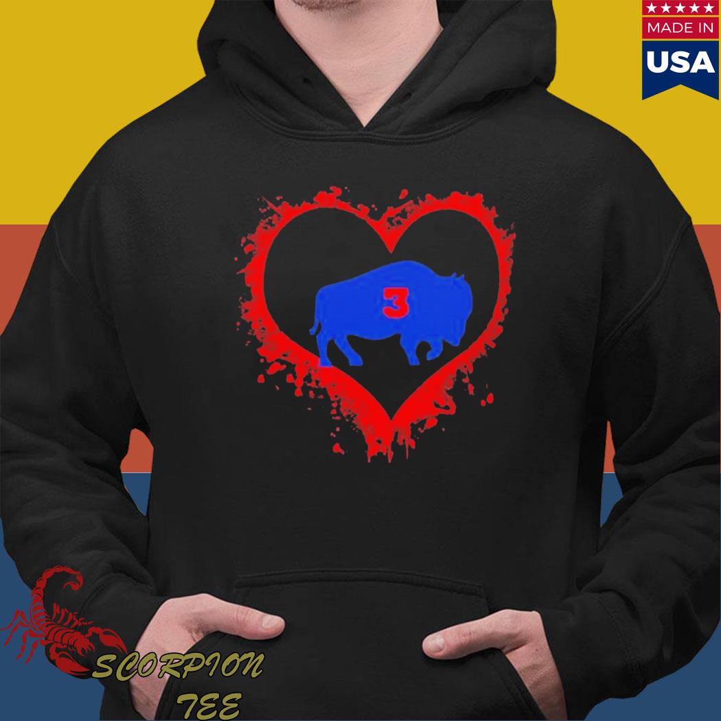 Buffalo Bills 3 Damar Hamlin show some love shirt, hoodie, sweater, long  sleeve and tank top