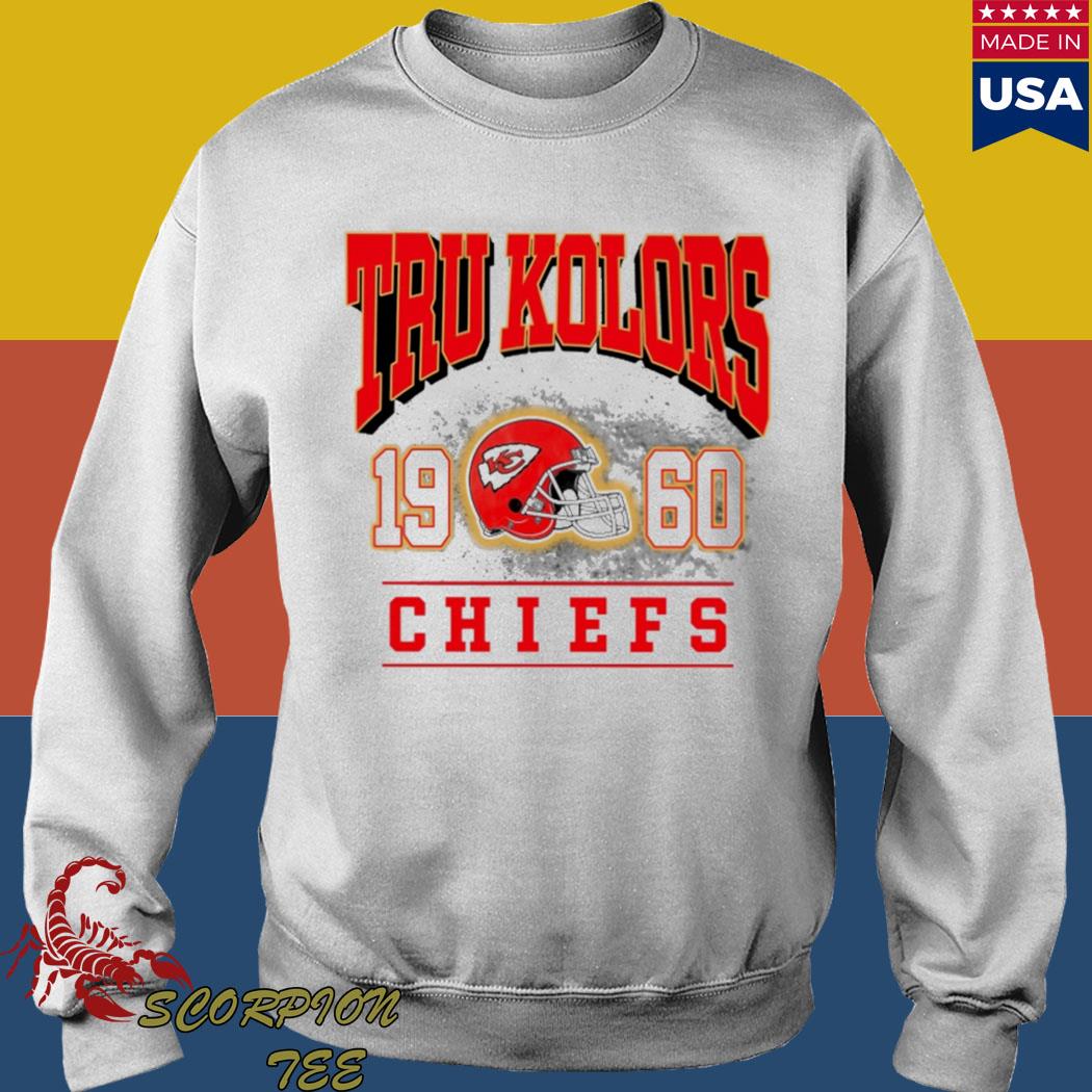 Kansas City Chiefs Women's Color Block Hoodie Long Sleeve Turtleneck  Pullover