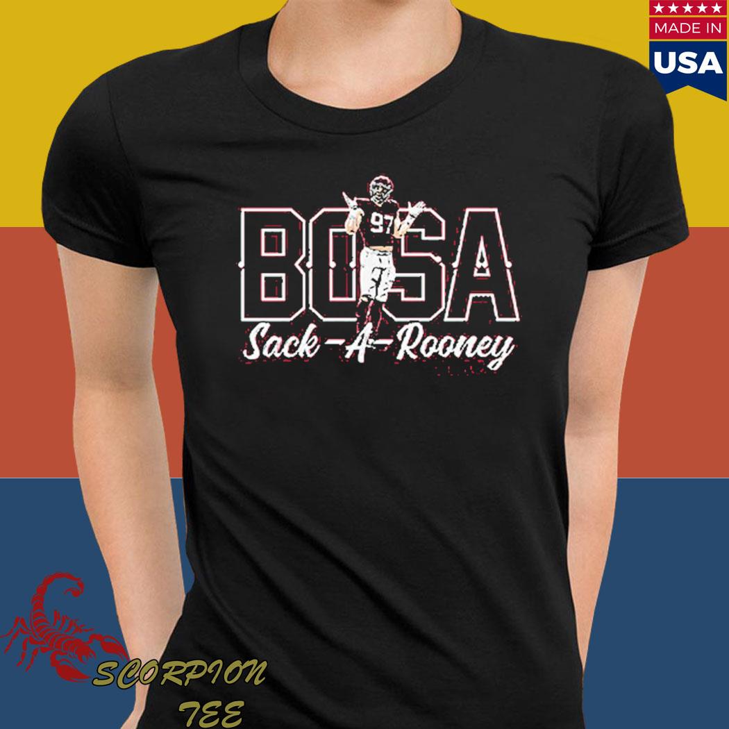 Official nick bosa sackarooney shirt, hoodie, sweater, long sleeve