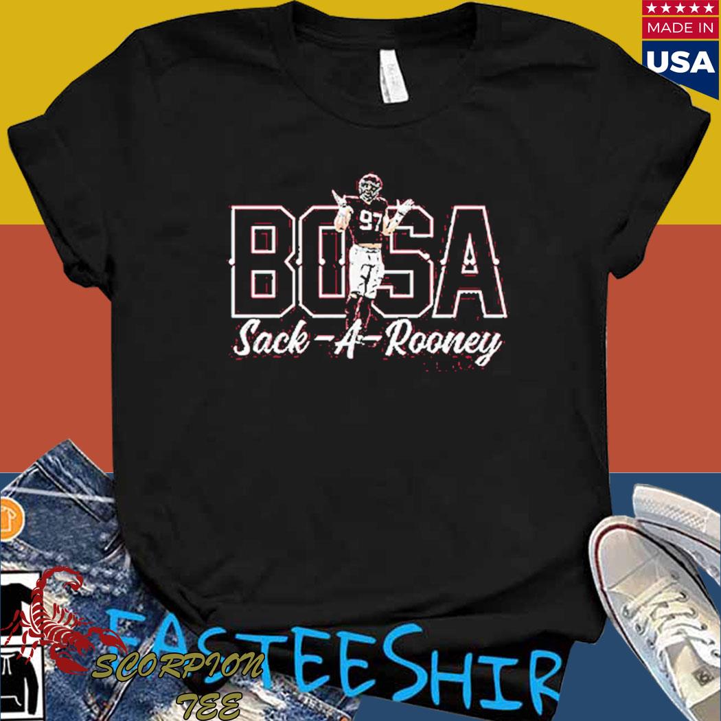 Official nick bosa sackarooney shirt, hoodie, sweater, long sleeve