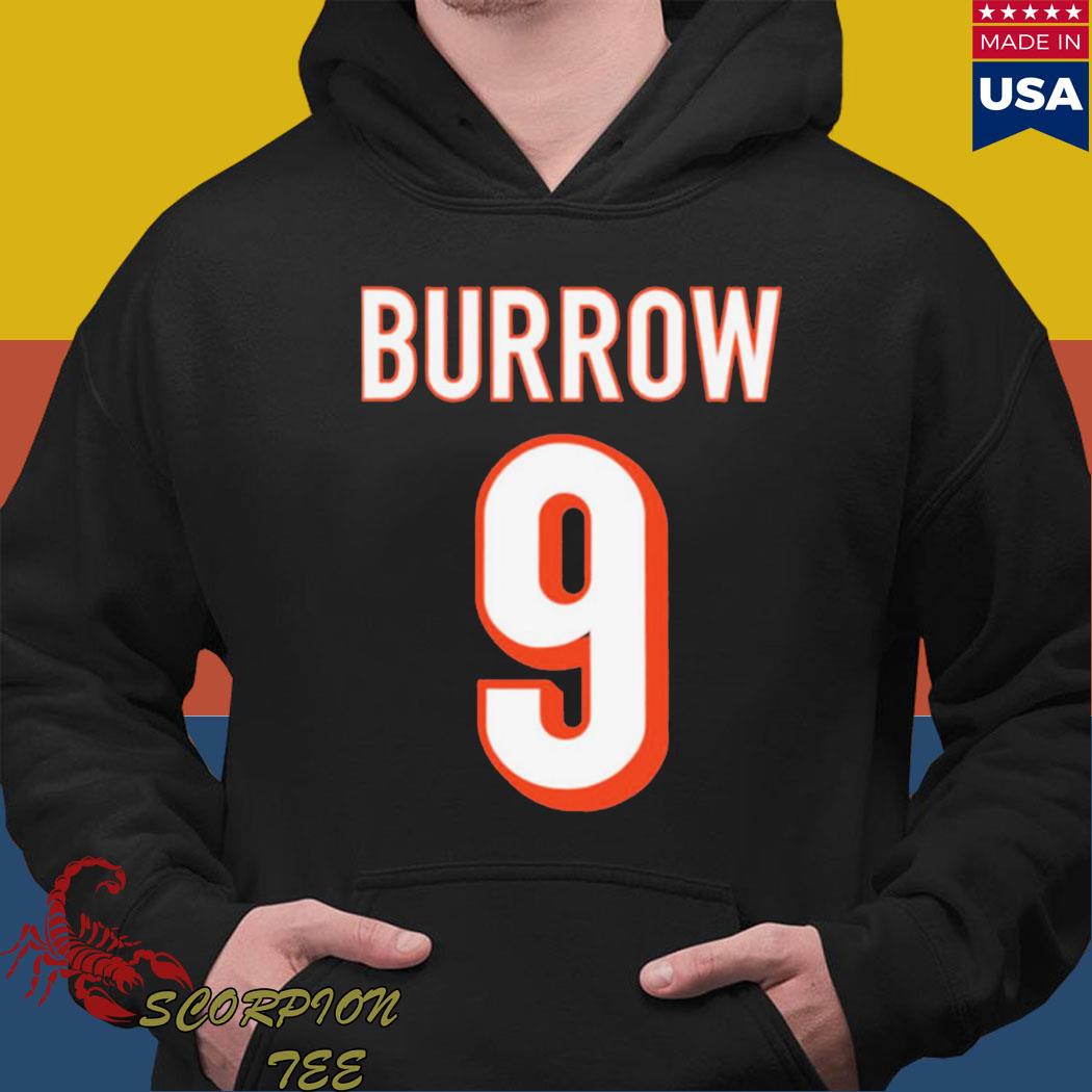 Official Number 9 Joe Burrow Jersey Number Graphic Shirt, hoodie, sweater,  long sleeve and tank top