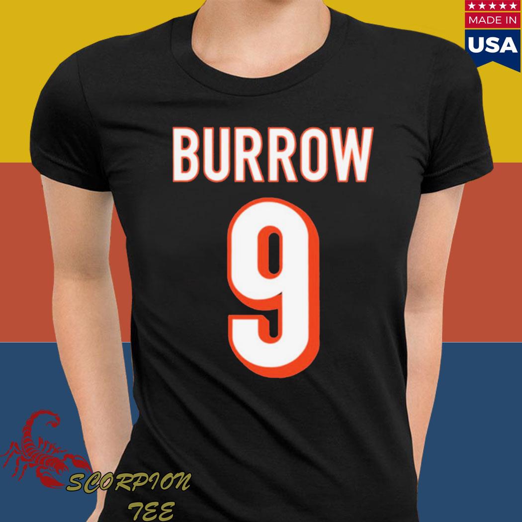 Number 9 Joe Burrow Jersey Number Graphic T-Shirt - Trending Tee