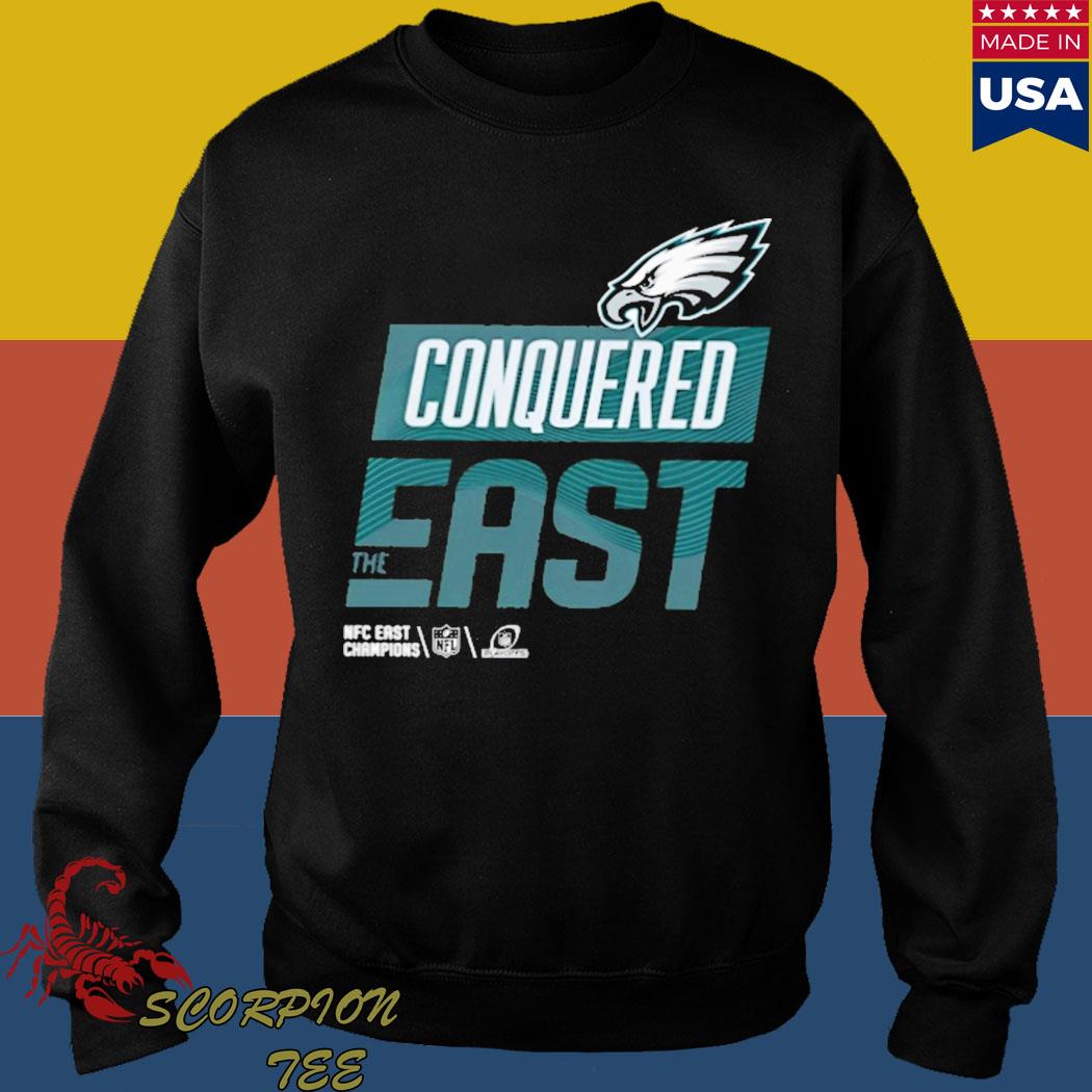 Philadelphia eagles conquered the east shirt, hoodie, sweater, long sleeve  and tank top