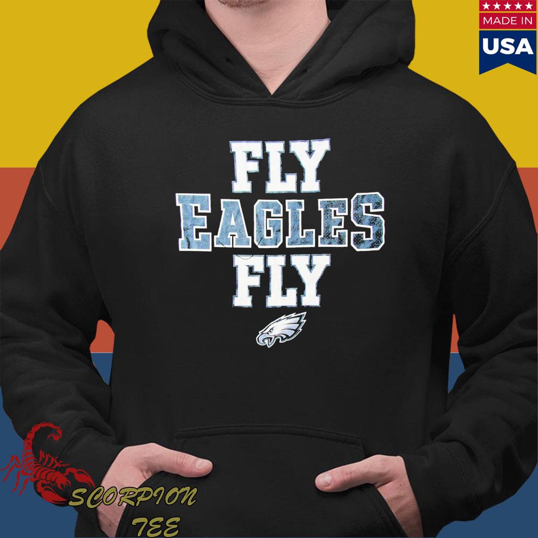 Official philadelphia eagles youth xl screened fly eagles fly T