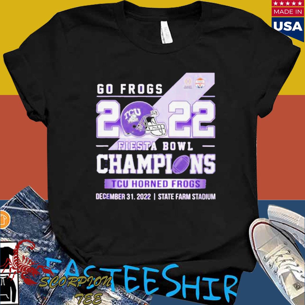 Official Go Frogs 2022 Fiesta Bowl Champions TCU Horned Frogs