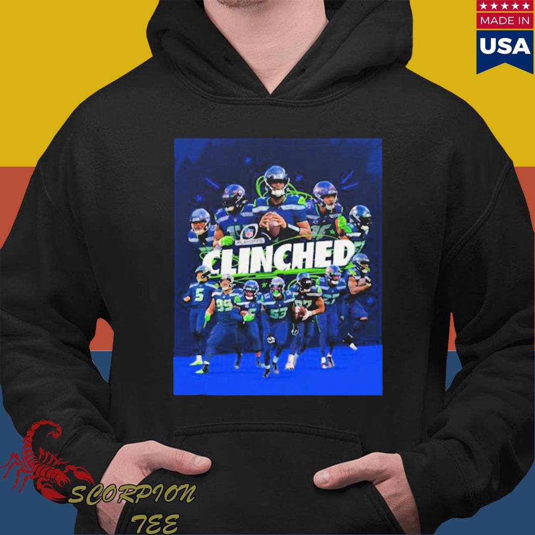 Official Seattle seahawks Playoffs NFL Clinched 2023 shirt, hoodie,  sweater, long sleeve and tank top